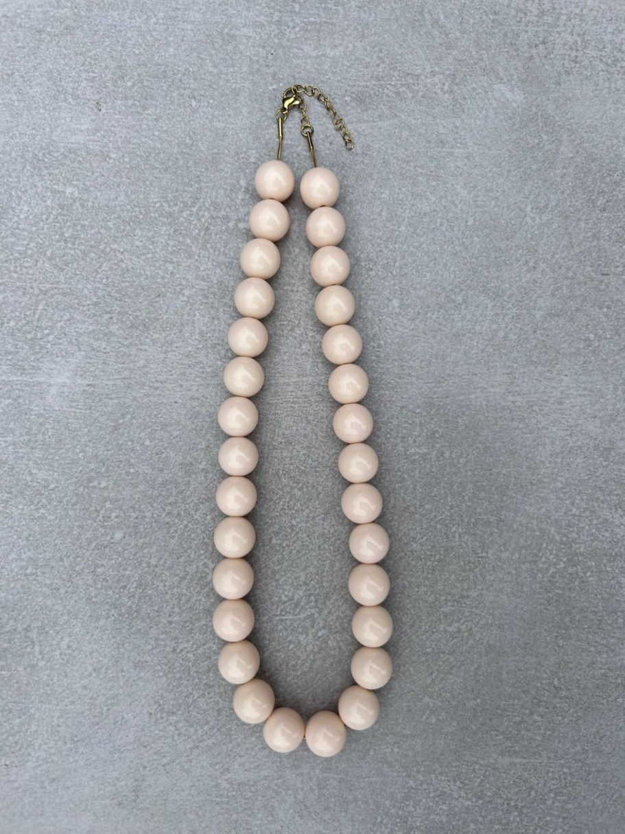 Candy ketting S 14mm- beige pink €12,50 Candy ketting S 14mm- beige pink