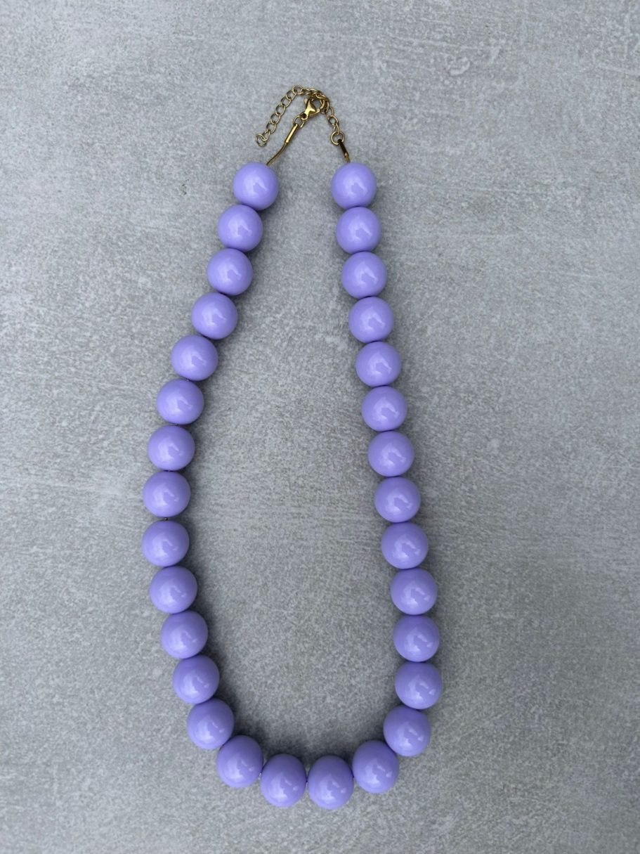 Candy ketting S 14mm- lila €12,50 Candy ketting S 14mm- lila
