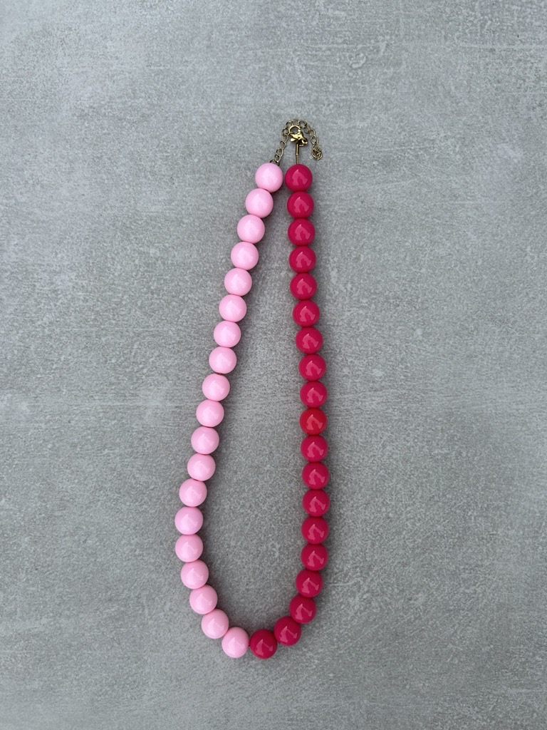 Candy ketting XS 12mm - combi roze €10,- Candy ketting XS 12mm - combi roze