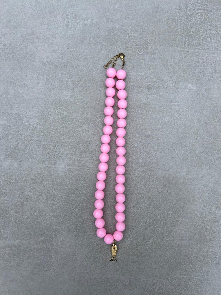 Ketting basic 10mm - roze €12,50,- Ketting basic 10mm - roze