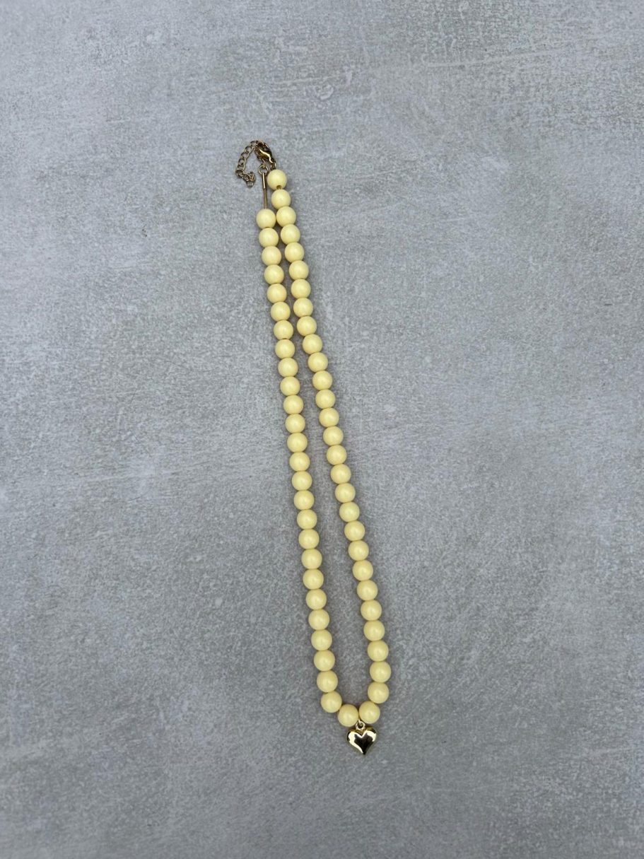 Ketting basic 8mm - geel €12,50,- Ketting basic 8mm - geel