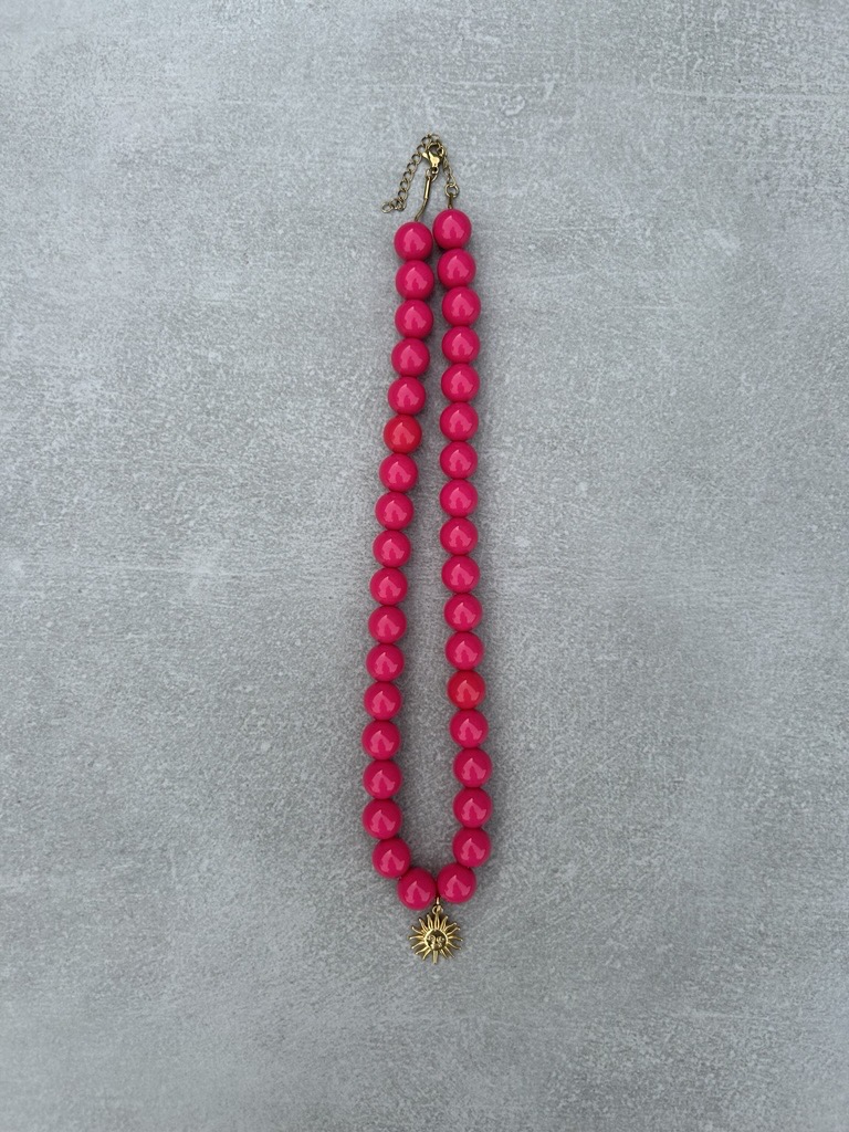 Candy ketting XS 12mm - roze €12,50 Candy ketting XS 12mm - roze