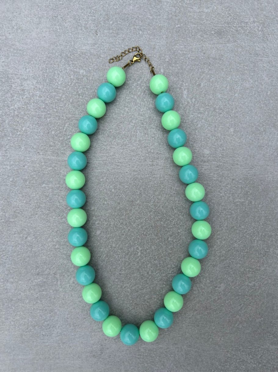 Candy ketting S 14mm- combi groen €12,50 Candy ketting S 14mm- combi groen