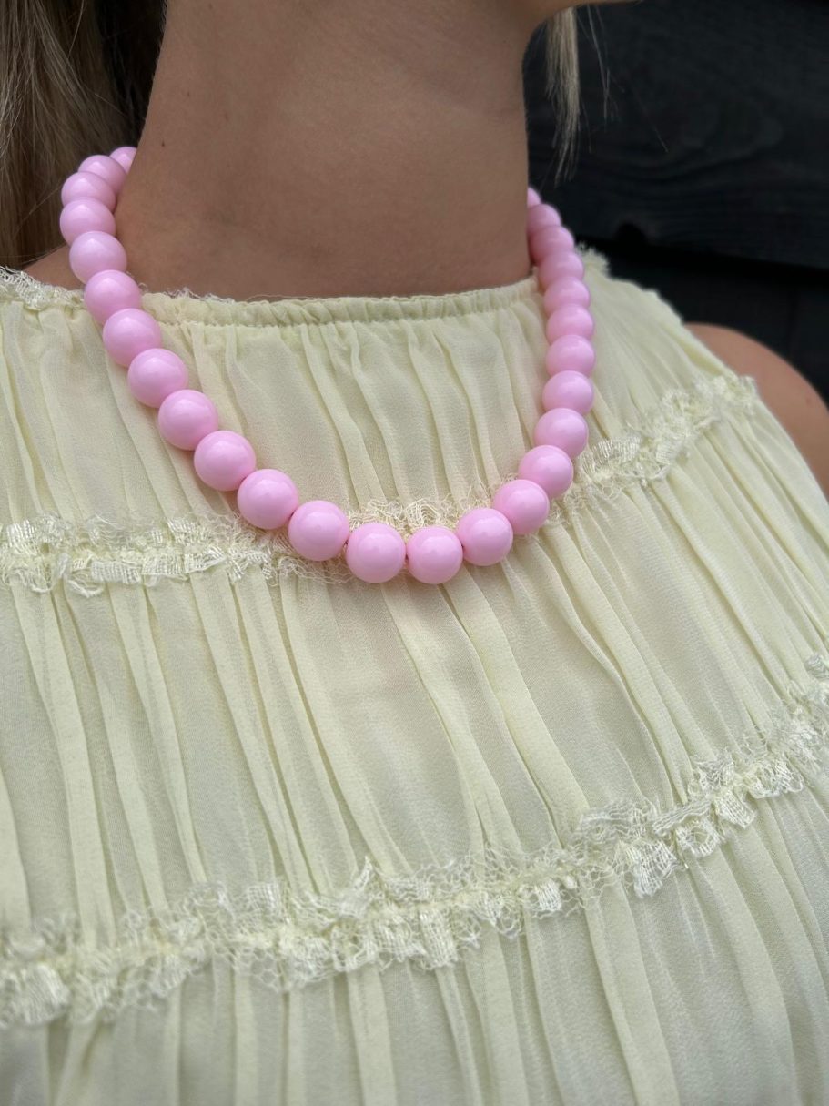 Candy ketting S 14mm- lichtroze €12,50 Candy ketting S 14mm- lichtroze