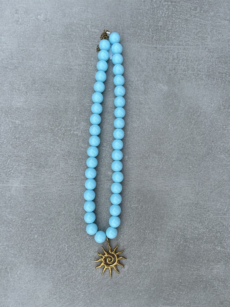 Candy ketting XS 12mm - blauw €12,50 Candy ketting XS 12mm - blauw